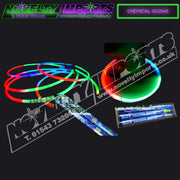 Tri Colour Chemical Glow 22" (inch) Necklace With Connectors