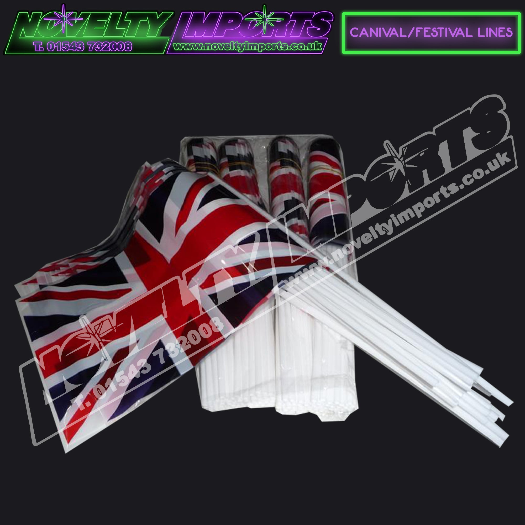 Union Jack Hand Waving Prom Festival Flags – Novelty Imports UK